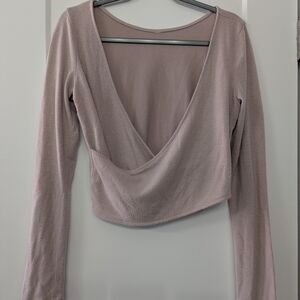 Elegant Pink Long Sleeve Alo Top